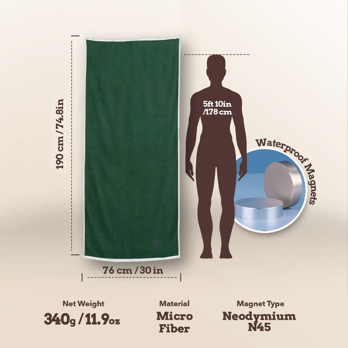 MagTowel - Slate 2 Pack